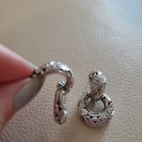 Drop earings with hoops - Picture 5 of 6